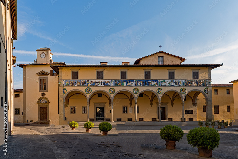 Das Ospedale del Ceppo Museum in Pistoia in der Toskana, Italien 