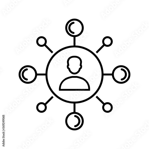 Stockholder icon vector. Shareholder illustration sign. investor symbol.