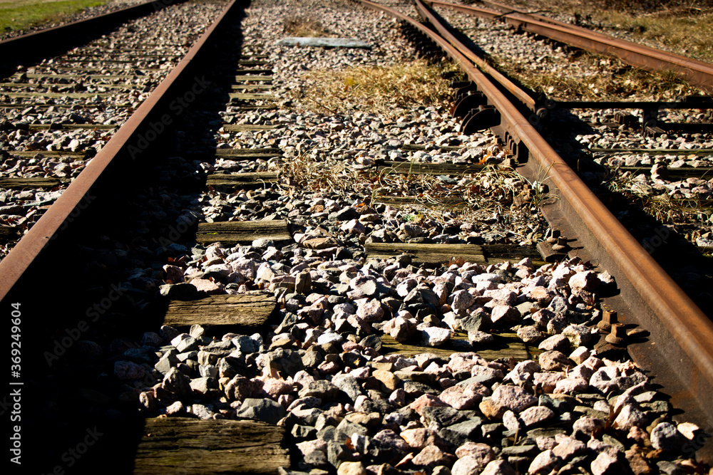 Naklejka premium railroad tracks