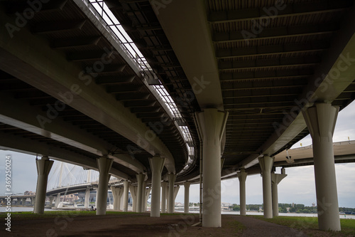 under bridges roads, view up © Alex