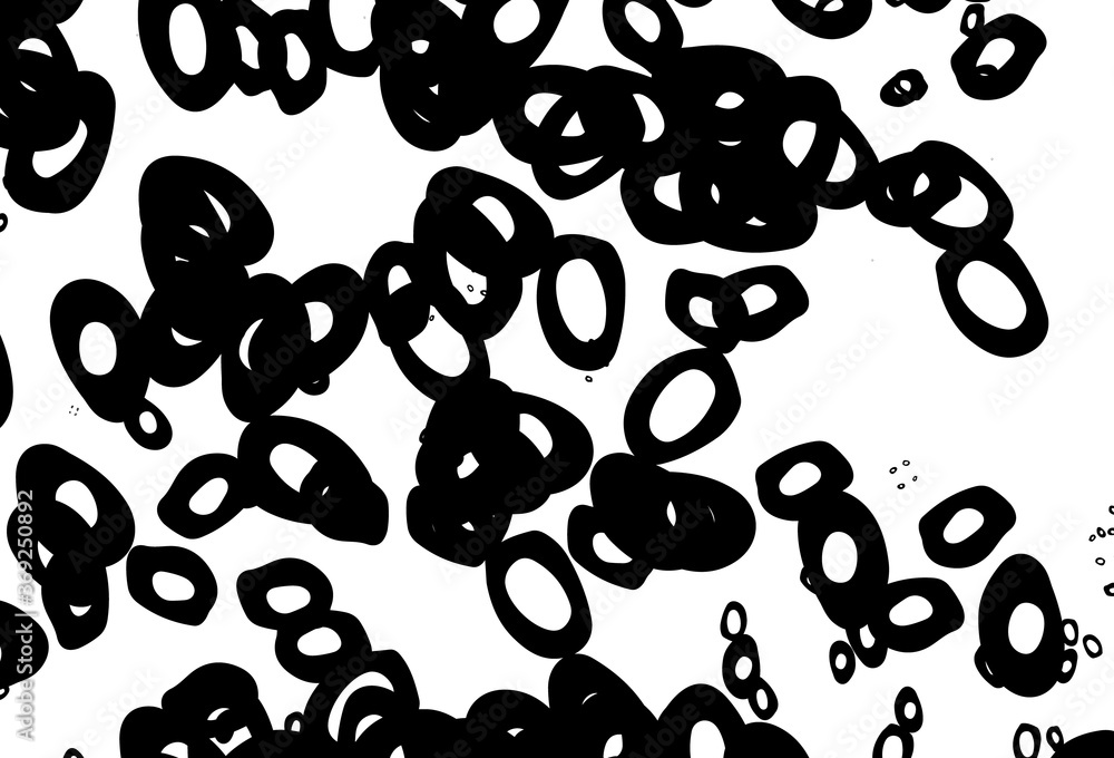 Fototapeta premium Black and white vector backdrop with dots.