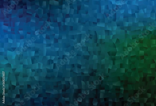 Dark Blue, Green vector polygonal template. © Dmitry