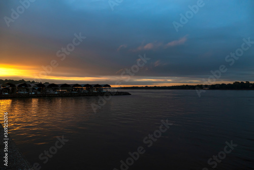 Sunrise on the Mississippi River