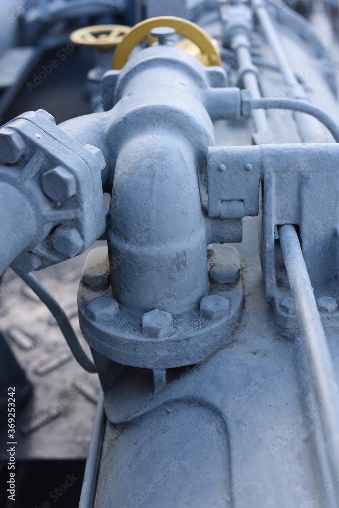 Closeup photos of artillery fire tubes of old warships Closeup photos of artillery fire tubes of old warships