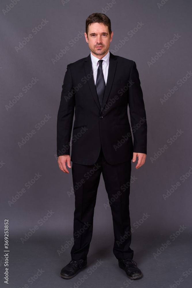Portrait of handsome bearded businessman in suit Portrait of handsome bearded businessman in suit
