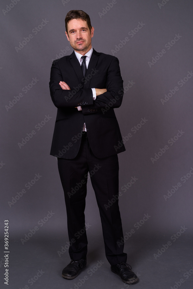 Portrait of handsome bearded businessman in suit Portrait of handsome bearded businessman in suit