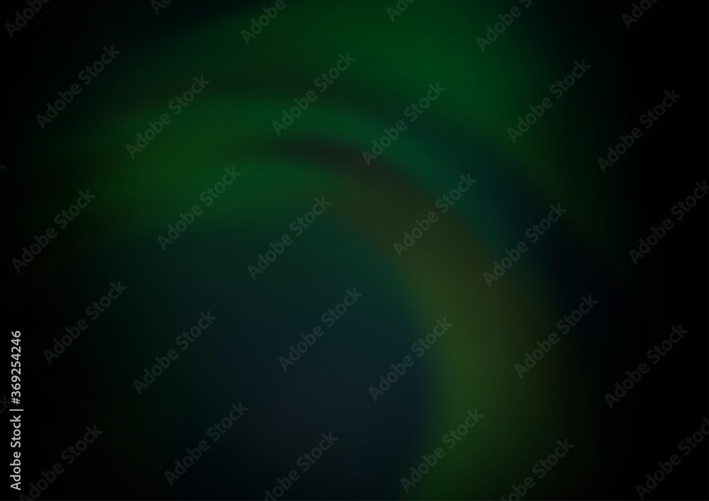 Dark Green vector blurred shine abstract background. A vague abstract illustration with gradient. Brand new style for your business design. Dark Green vector blurred shine abstract background. A vague abstract illustration with gradient. Brand new style for your business design.