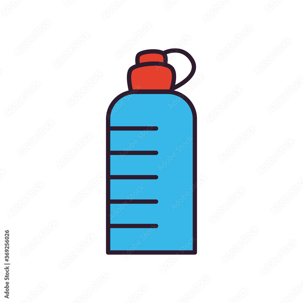 water bottle line and fill style icon vector design water bottle line and fill style icon vector design