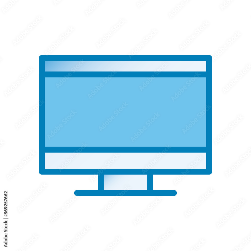 computer line and gradient style icon vector design computer line and gradient style icon vector design