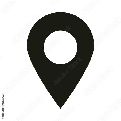 mobile application gps navigation pointer web button menu digital silhouette style icon