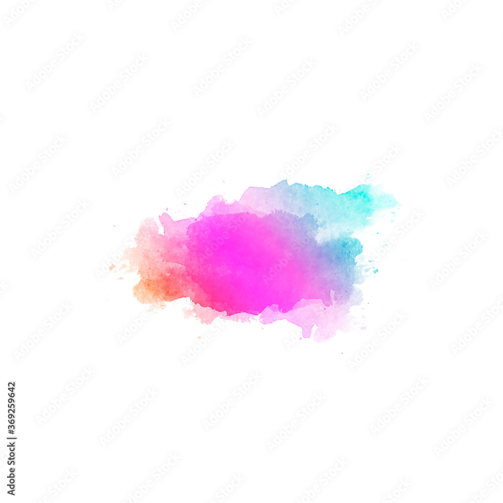 Beautiful abstract background of hand drawn water color spots