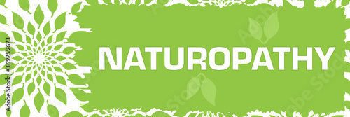 Naturopathy Green Leaves Scratch Background Horizontal 