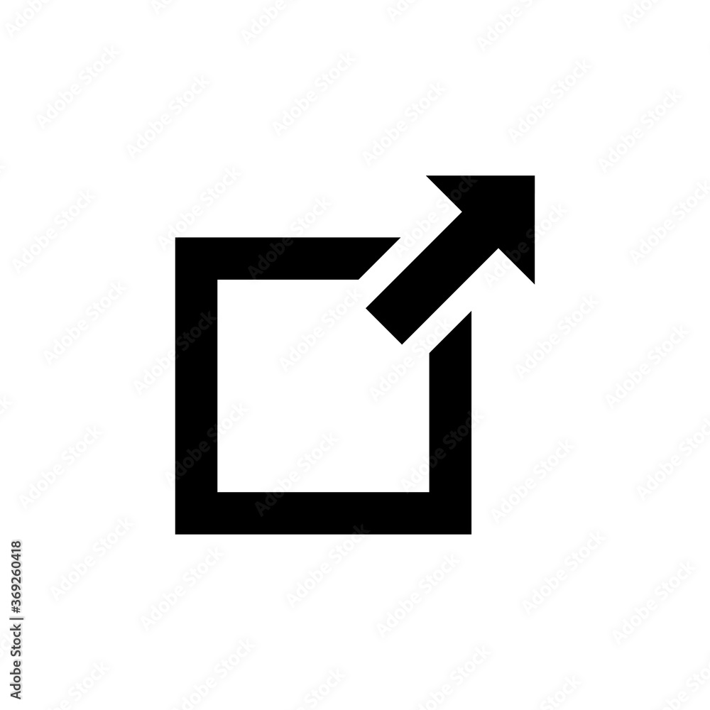 Arrow Expand Icon, Full Scree icon. screen Scale icon. pictogram icon on gray background. mobile application. Simple flat metro design style. Flat design style. Vector illustration Arrow Expand Icon, Full Scree icon. screen Scale icon. pictogram icon on gray background. mobile application. Simple flat metro design style. Flat design style. Vector illustration