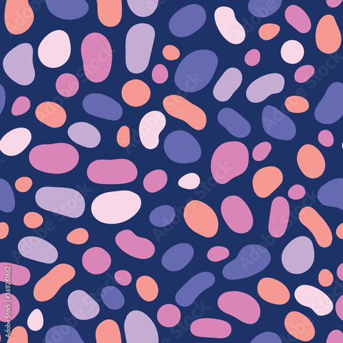 Bubble organic shapes. Seamless repeat pattern. Great for home decor, wrapping, fashion, scrapbooking, wallpaper, gift, kids, apparel.