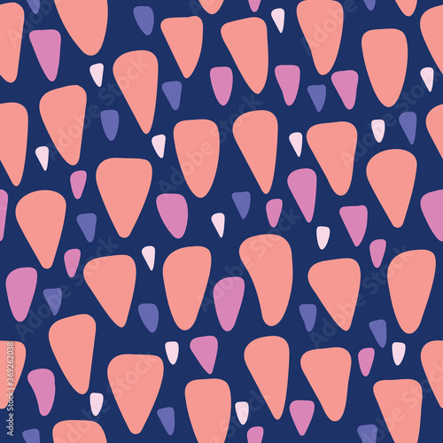 Abstract organic triangular shapes. Seamless repeat pattern. Great for home decor, wrapping, fashion, scrapbooking, wallpaper, gift, kids, apparel.