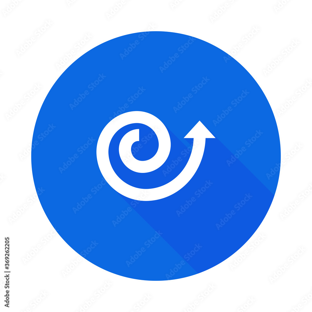 Coil Arrow icon. Corkscrew, rotate, spiral, watchkit icon Coil Arrow icon. Corkscrew, rotate, spiral, watchkit icon