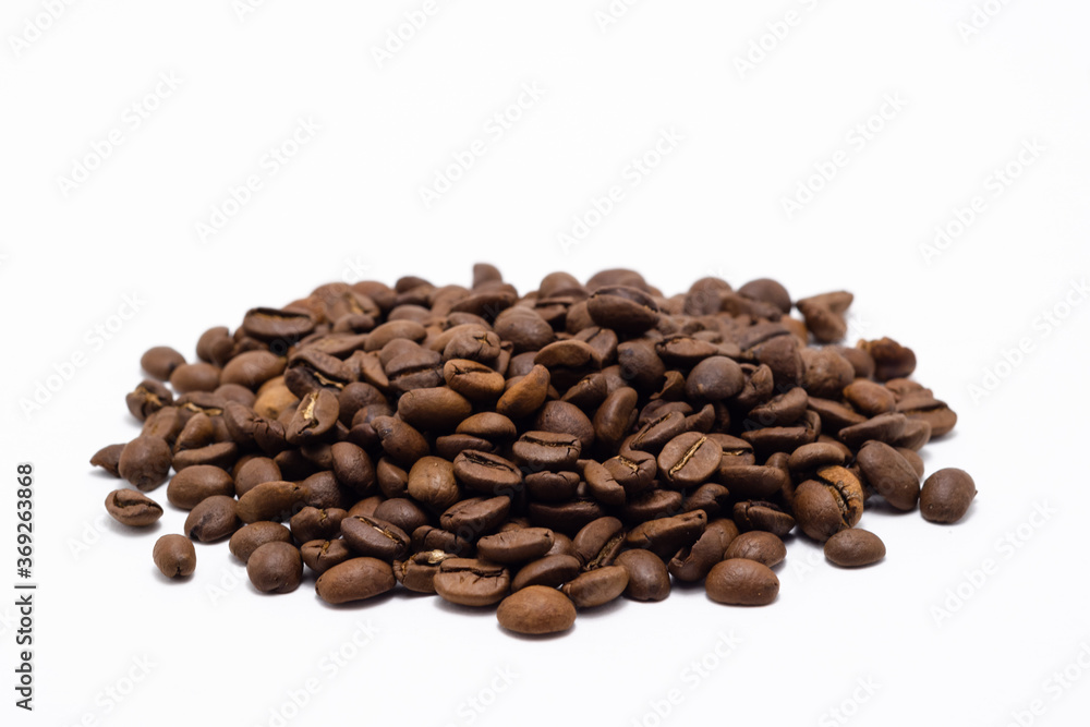 coffee beans on white background coffee beans on white background