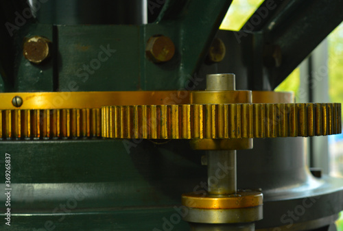 brass gear wheel photo