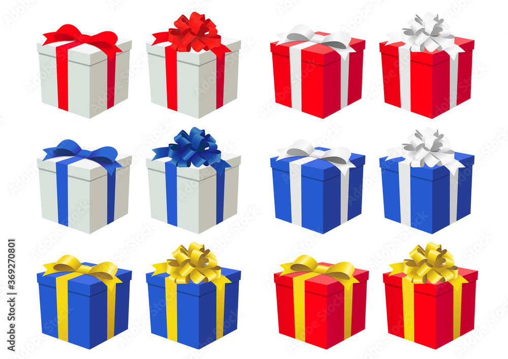 プレゼントボックスのイラスト Stock Vector Adobe Stock