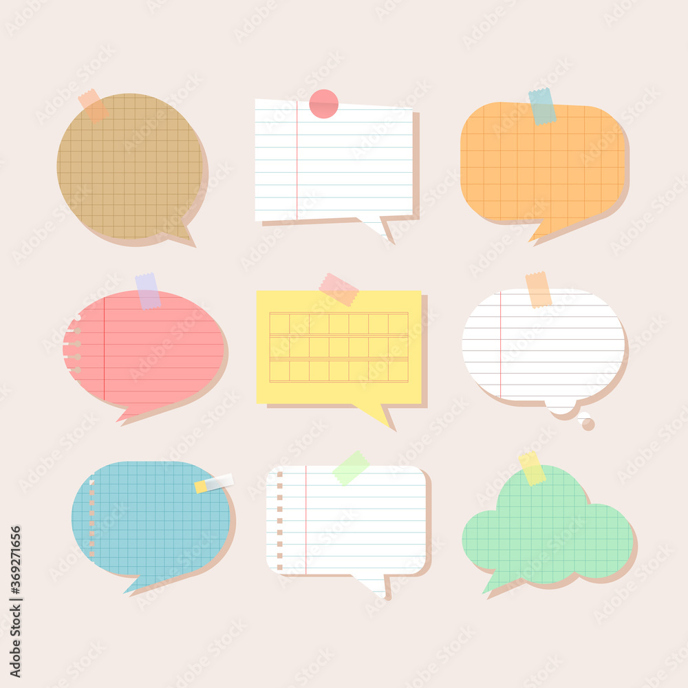 Scrapbook papers. Blank notepad pages vector illustration.Paper glued to wall with tape
Scrapbook papers. Blank notepad pages vector illustration.Paper glued to wall with tape