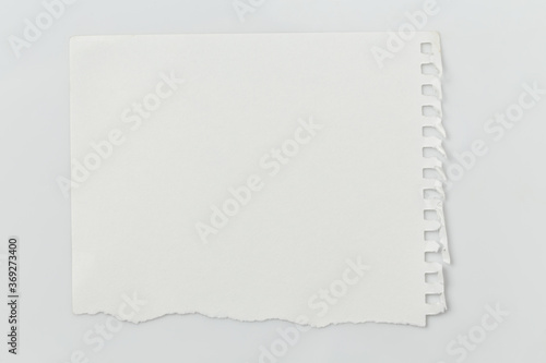 empty notes paper on a white background