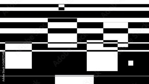 Abstract dynamic loop background animation of intersecting rectangles and horizontal stripes
