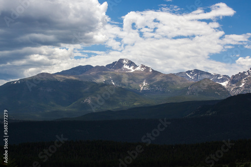 Winter mountain with snow