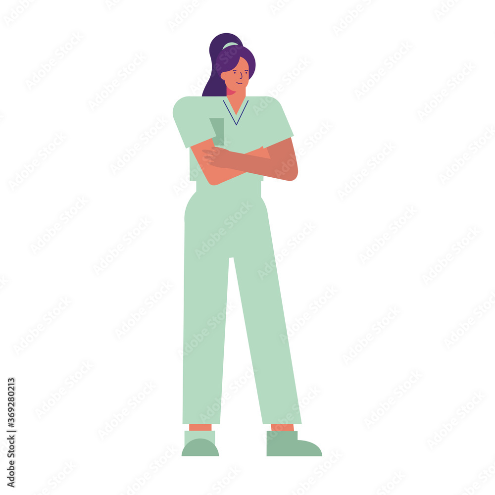 professional female doctor surgeon avatar character