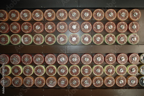 The Bombe device used by codebreakers during World War II at Bletchley Park, UK photo