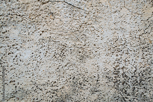 old concrete cement with cracks and natural destruction