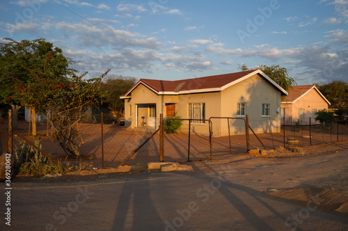 Middleclass Home in Mochudi, a Town in Botswana, Africa photo