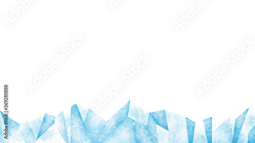 Canvastavla 氷　凍てついた背景装飾イラスト　流氷　氷山　冷凍　冷蔵　氷結　凍結　冬