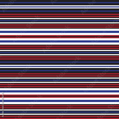Red Stripe seamless pattern background in horizontal style