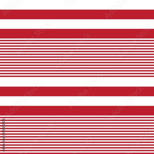 Red Stripe seamless pattern background in horizontal style