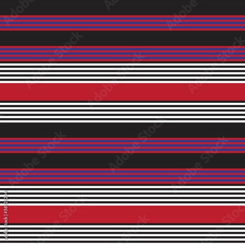 Red Stripe seamless pattern background in horizontal style