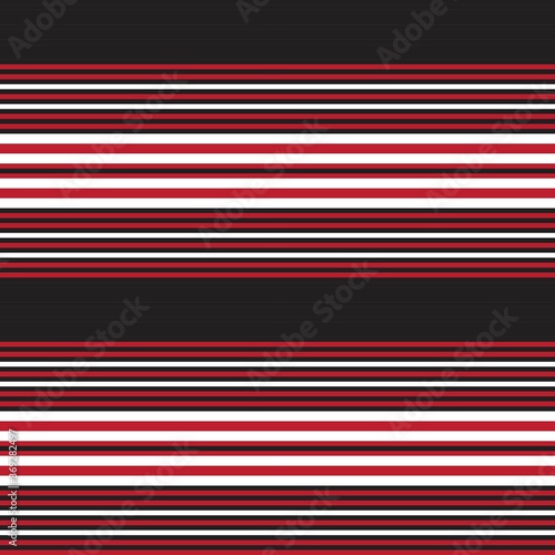 Red Stripe seamless pattern background in horizontal style
