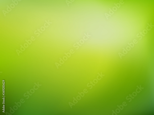 Green nature blurred background. Abstract gradient backdrop with light space for text. Vector illustration. Ecology concept for your graphic design, banner or poster