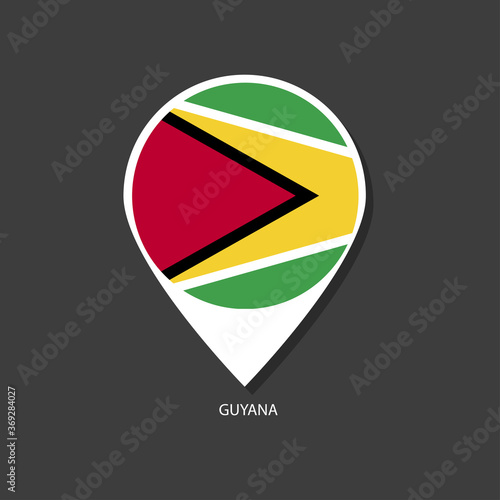 Guyana flag Vector marker with flags. Free Download Guyana flag Vector marker with flags. - GFXLoad