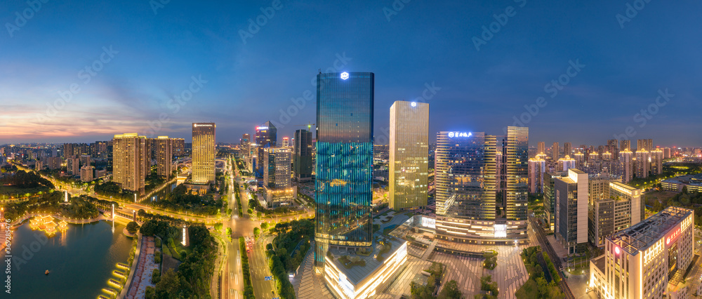 Night view of Qiandeng Lake Park, Foshan City, Guangdong Province, China Night view of Qiandeng Lake Park, Foshan City, Guangdong Province, China