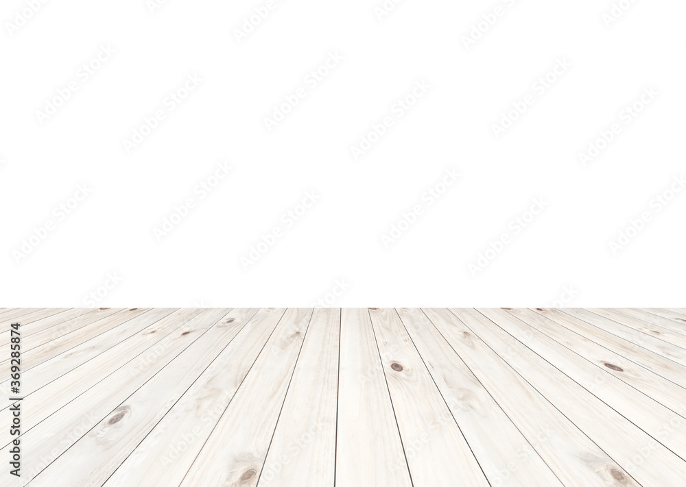 empty wooden table on white background. empty wooden table on white background.