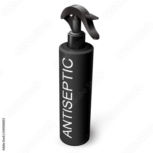 Vector antiseptic sanitizer spray dispenser