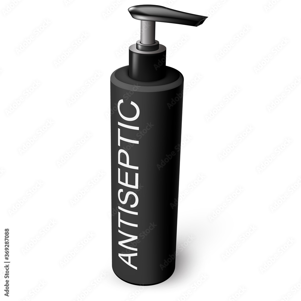 Vector sanitizer gel dispenser bottle Vector sanitizer gel dispenser bottle