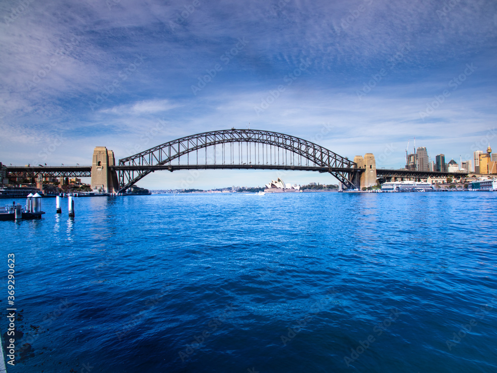 Panoramic view of Sydney Harbour NSW Australia