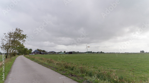 Green fields near Winsum, The Netherlands.
 photo