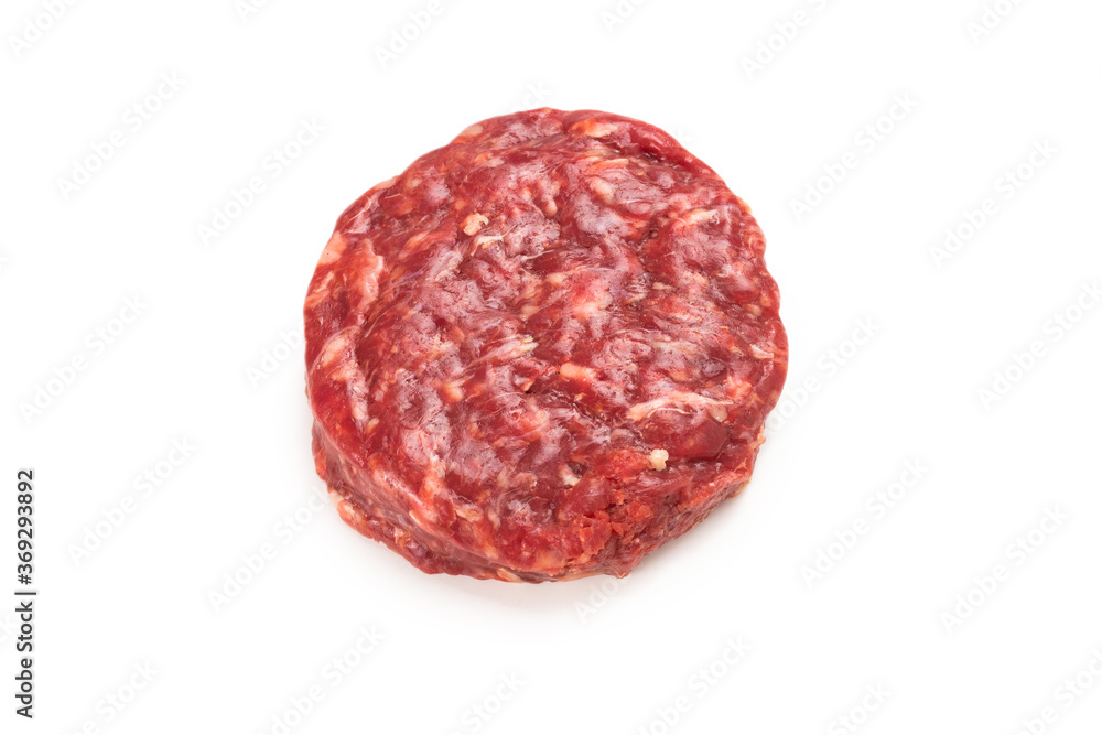 Raw minced beef isolated on white background. Raw minced beef isolated on white background.