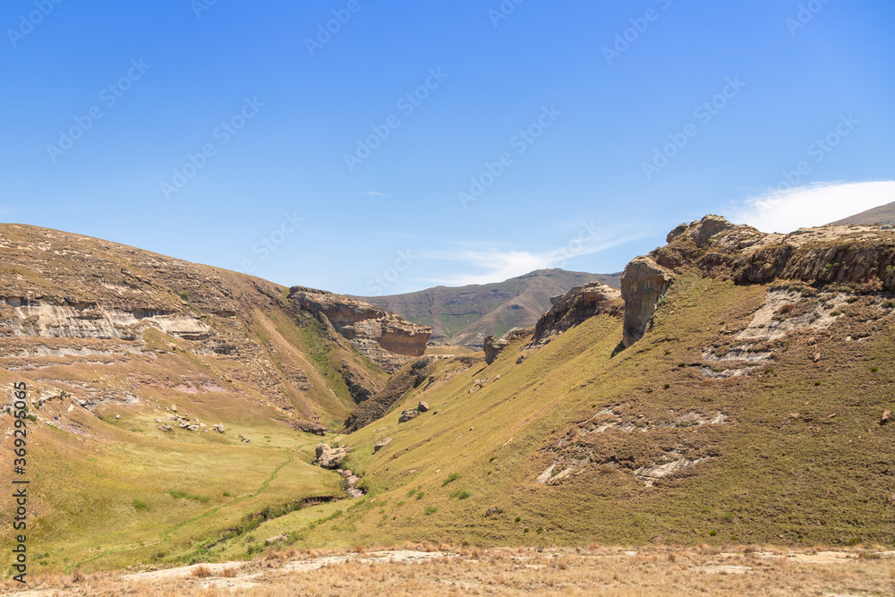 Landscape in the beautiful Golden Gate Highlands National Park, Freestate, South Africa