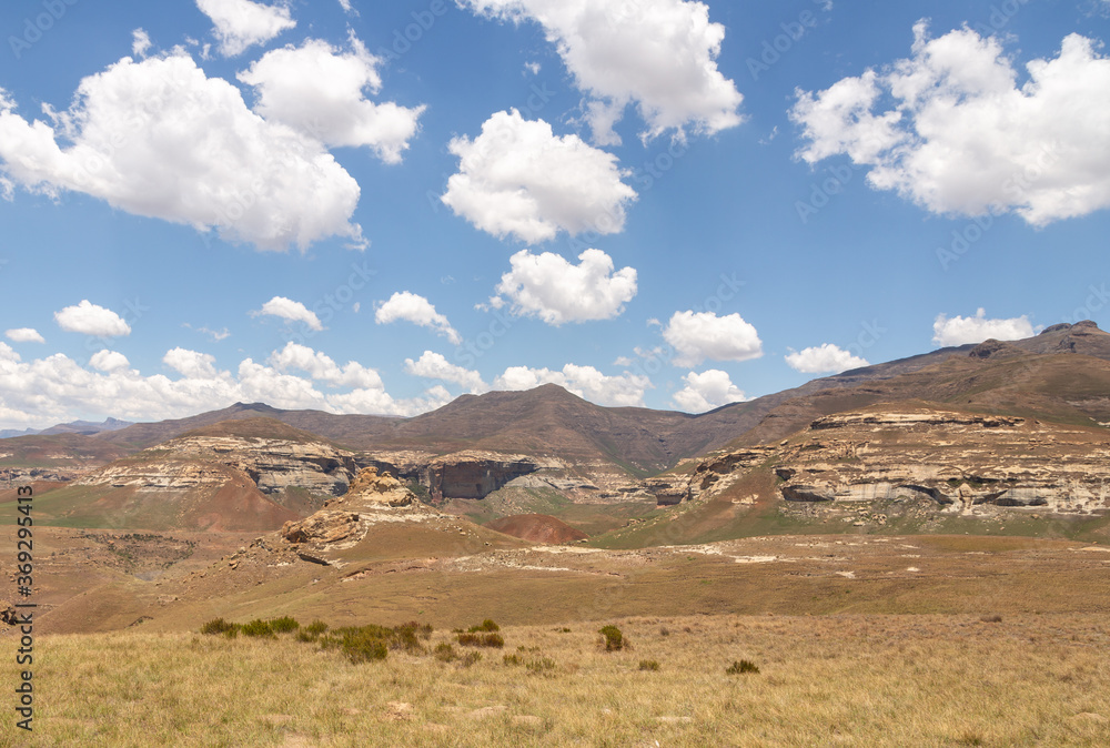 Landscape in the beautiful Golden Gate Highlands National Park, Freestate, South Africa