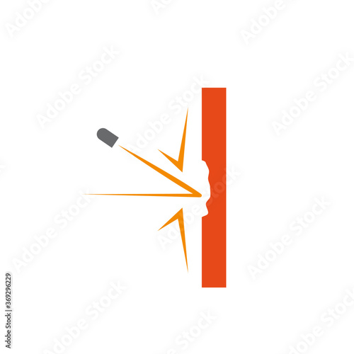 bulletproof material icon. vector