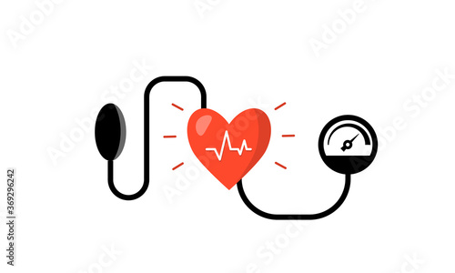 Blood pressure concept. Vector
