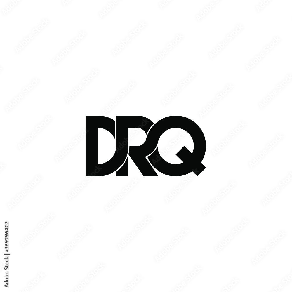drq letter original monogram logo design
